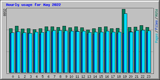 Hourly usage for May 2022