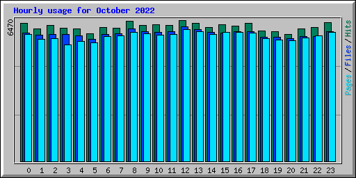 Hourly usage for October 2022
